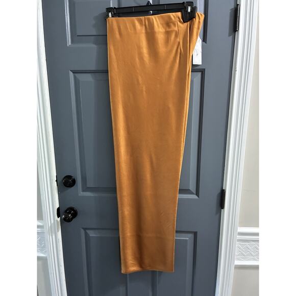 Vince High-Waist Fluid Satin Bias Pant Women's Burnt Orange Size 1X NWT - Picture 11 of 16
